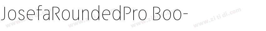 JosefaRoundedPro Boo字体转换